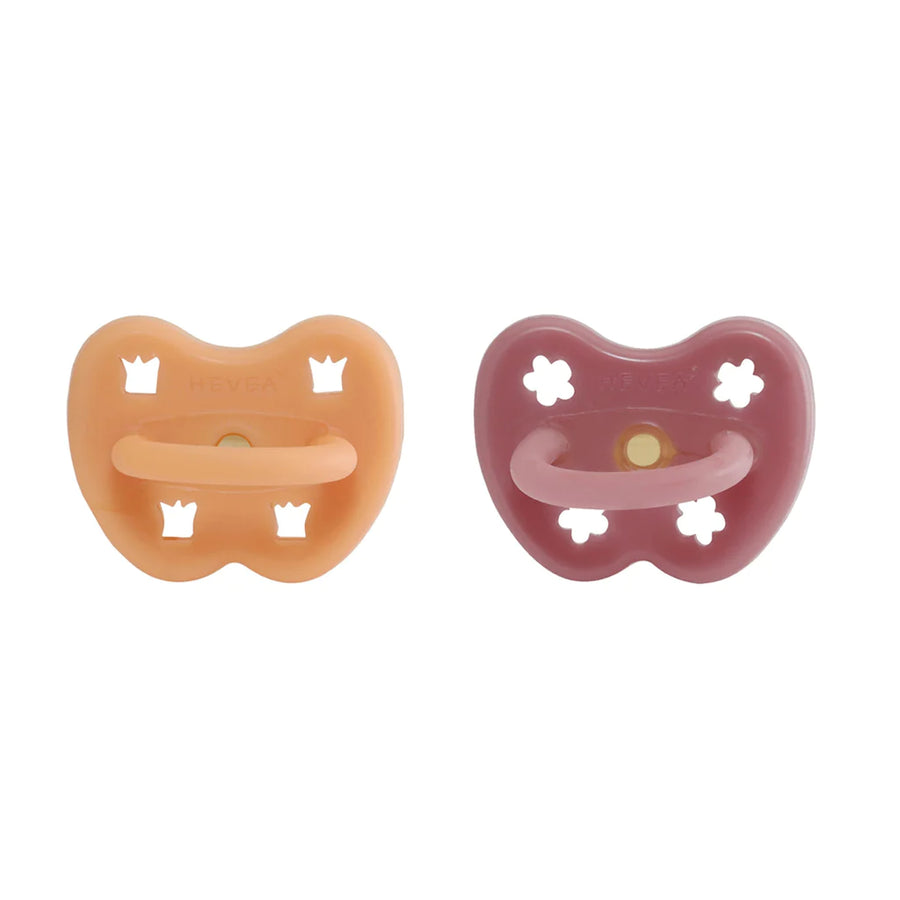 HEVEA Nuggi Naturkautschuk 3-36 Mte Apricot Crush & Berry Blush