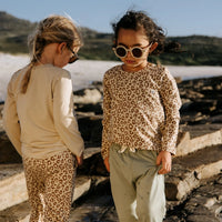 CLOBY UV Langarmshirt UPF50+ Leopard Brown