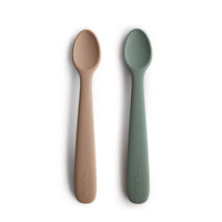 MUSHIE Silicone Spoons 2-pack - Dried Thyme/Natural