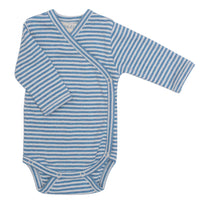 SERENDIPITY Wickelbody Azur/Ecru gestreift