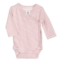 SERENDIPITY Wickelbody Clay/Offwhite gestreift