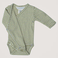 SERENDIPITY Wickelbody Grass/Offwhite gestreift