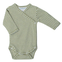 SERENDIPITY Wickelbody Grass/Offwhite gestreift