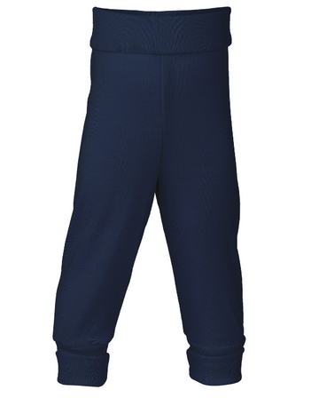 ENGEL NATUR Wolle-Seide Hose mit Nabelbund navy-blue