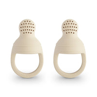 MUSHIE Silicone Fresh Food Feeder 2-pack - Shifting Sands