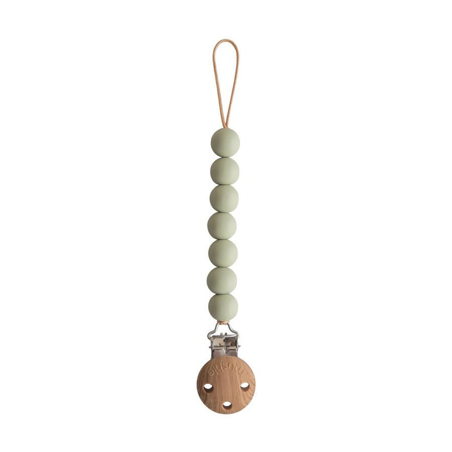 MUSHIE Schnullerkette Halo Sage