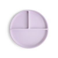MUSHIE Silikon-Teller mit Saugnapf - Soft Lilac