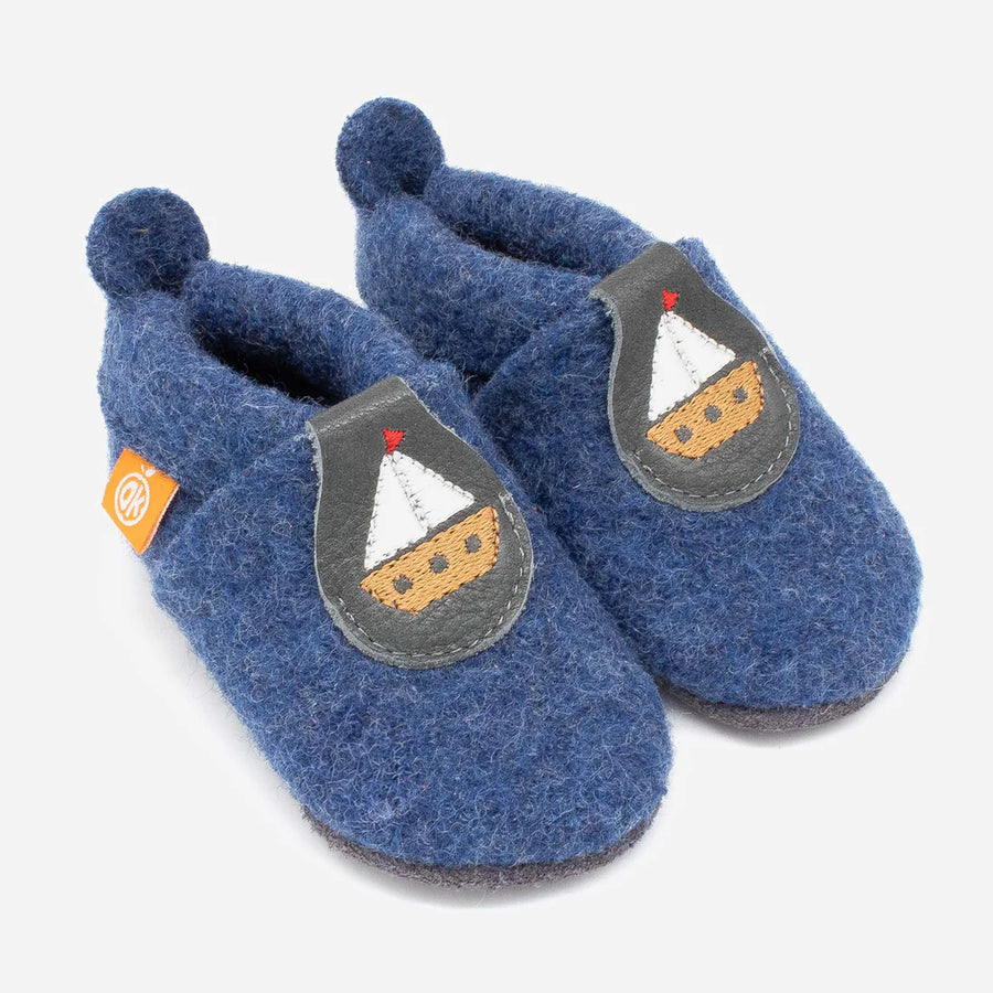 ORANGENKINDER Wollwalk Finkli Poppie Schiffchen