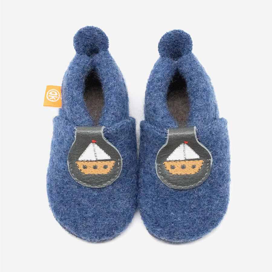 ORANGENKINDER Wollwalk Finkli Poppie Schiffchen