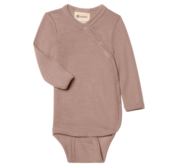 ENGEL NATUR Wolle-Seide Wickelbody Dustyrose