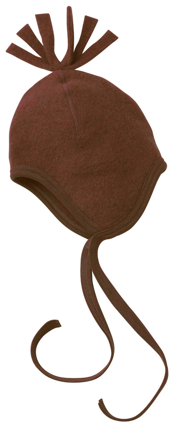 ENGEL NATUR Wollfleece Mütze, Zimt
